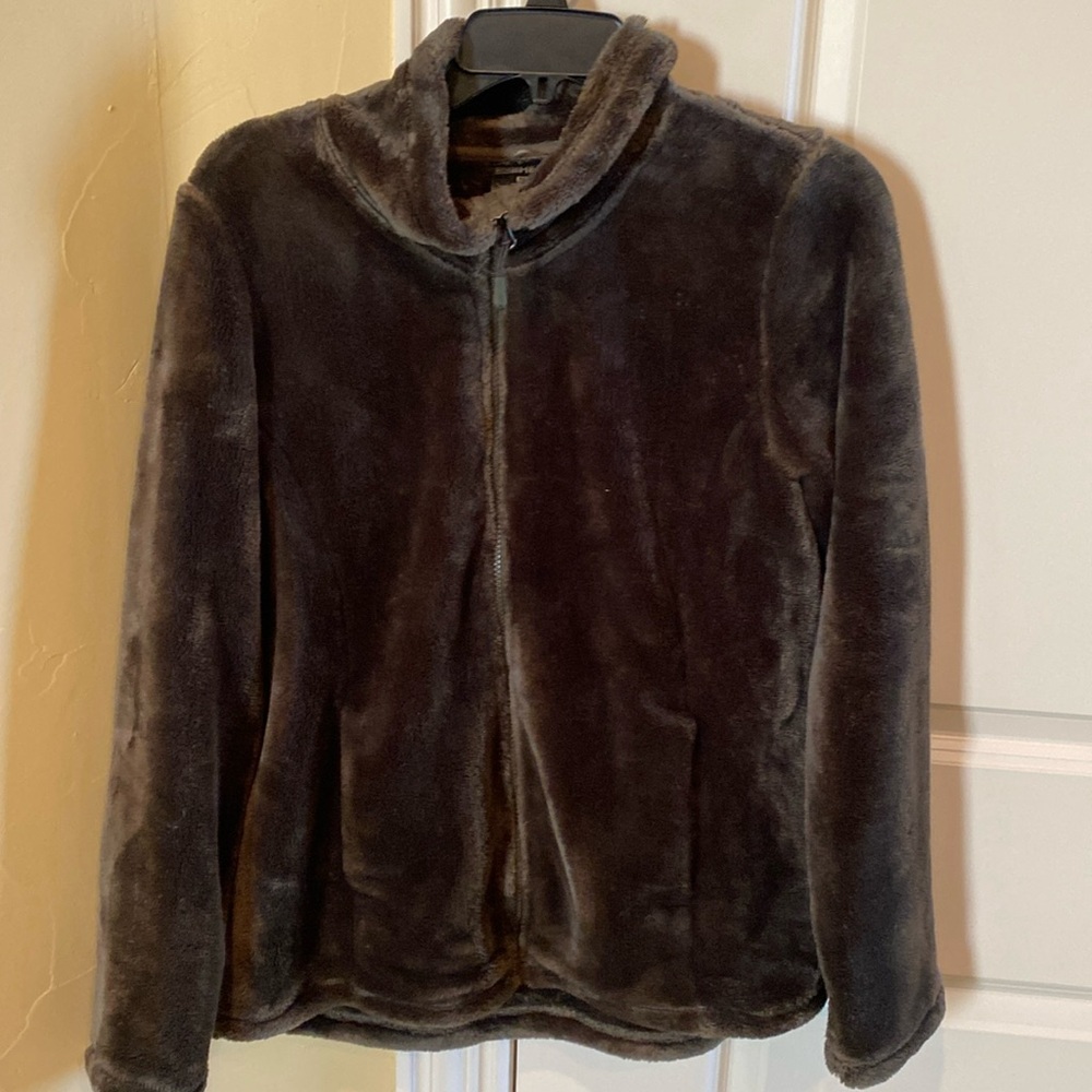 Velour jacket hunter green medium